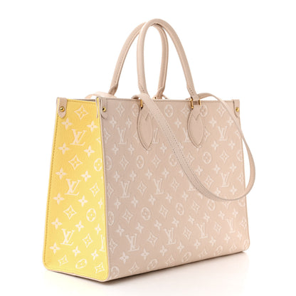 Louis Vuitton Empreinte Monogram Spring In The City Onthego MM Beige Pink Yellow 3 of 11