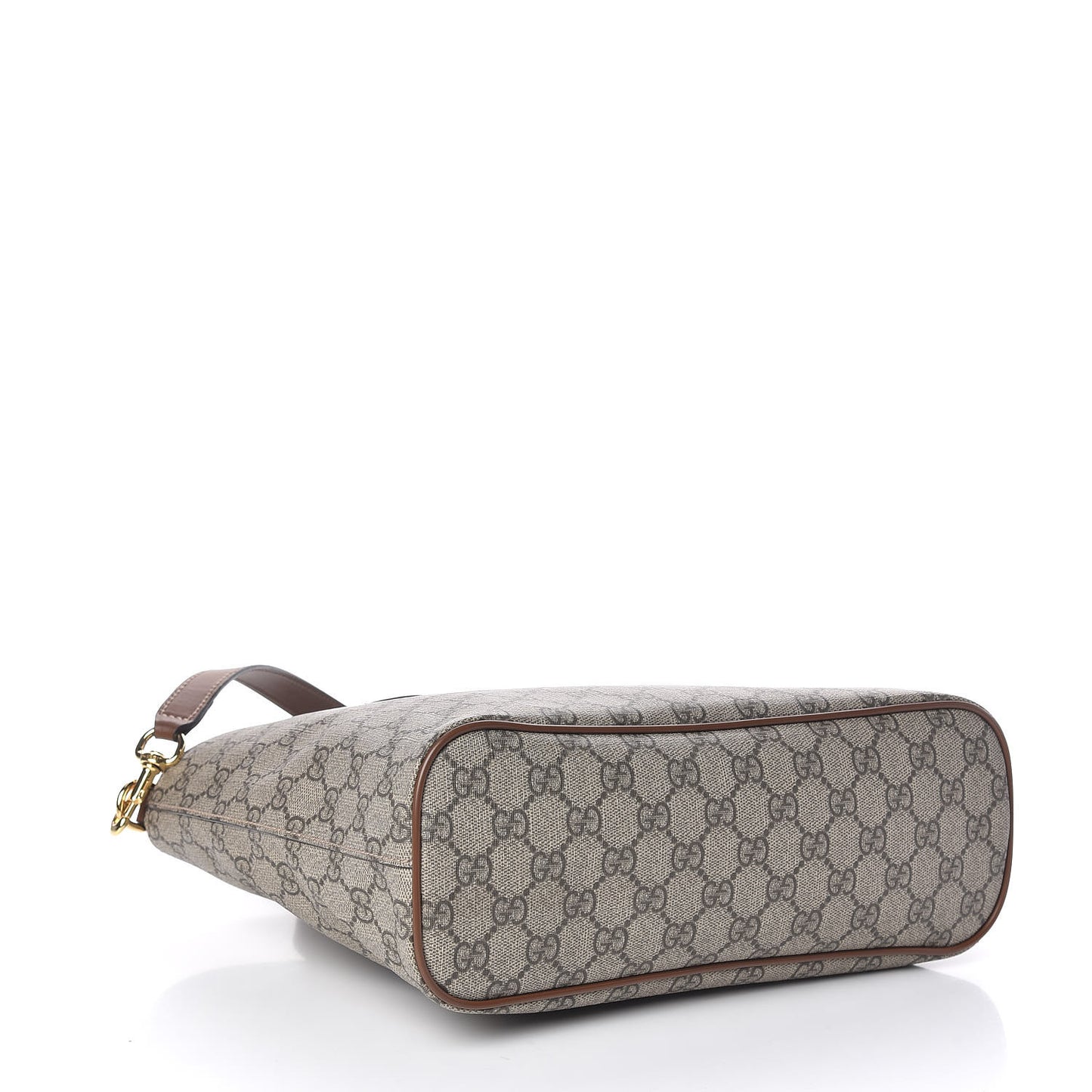 Soft GG Supreme Monogram Small Crossbody Tote Beige Cuir