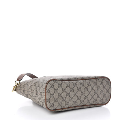 Gucci Soft GG Supreme Monogram Small Crossbody Tote Beige Cuir 4 of 11