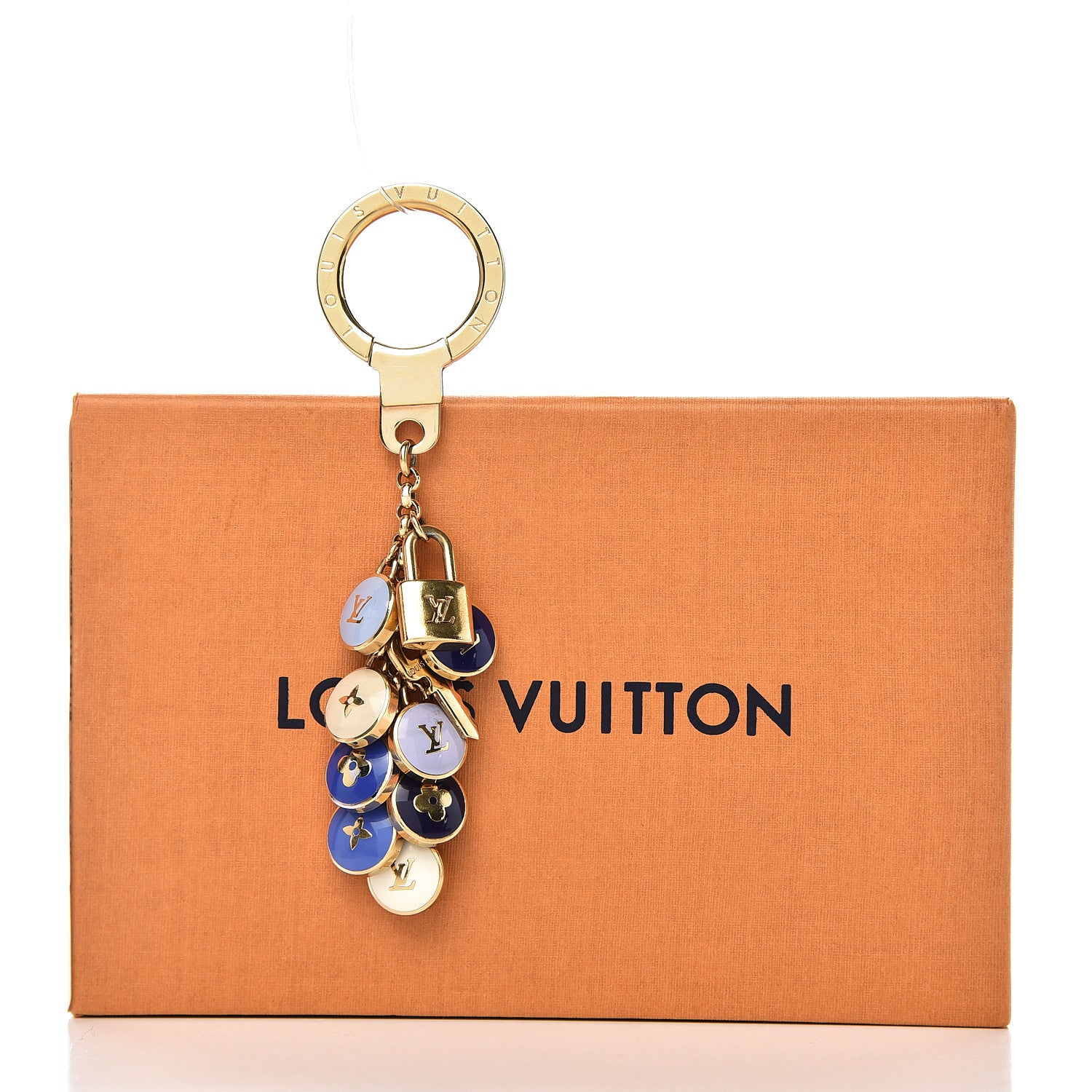 Louis Vuitton Pastilles Key Chain Bag Charm Blue 3 of 3