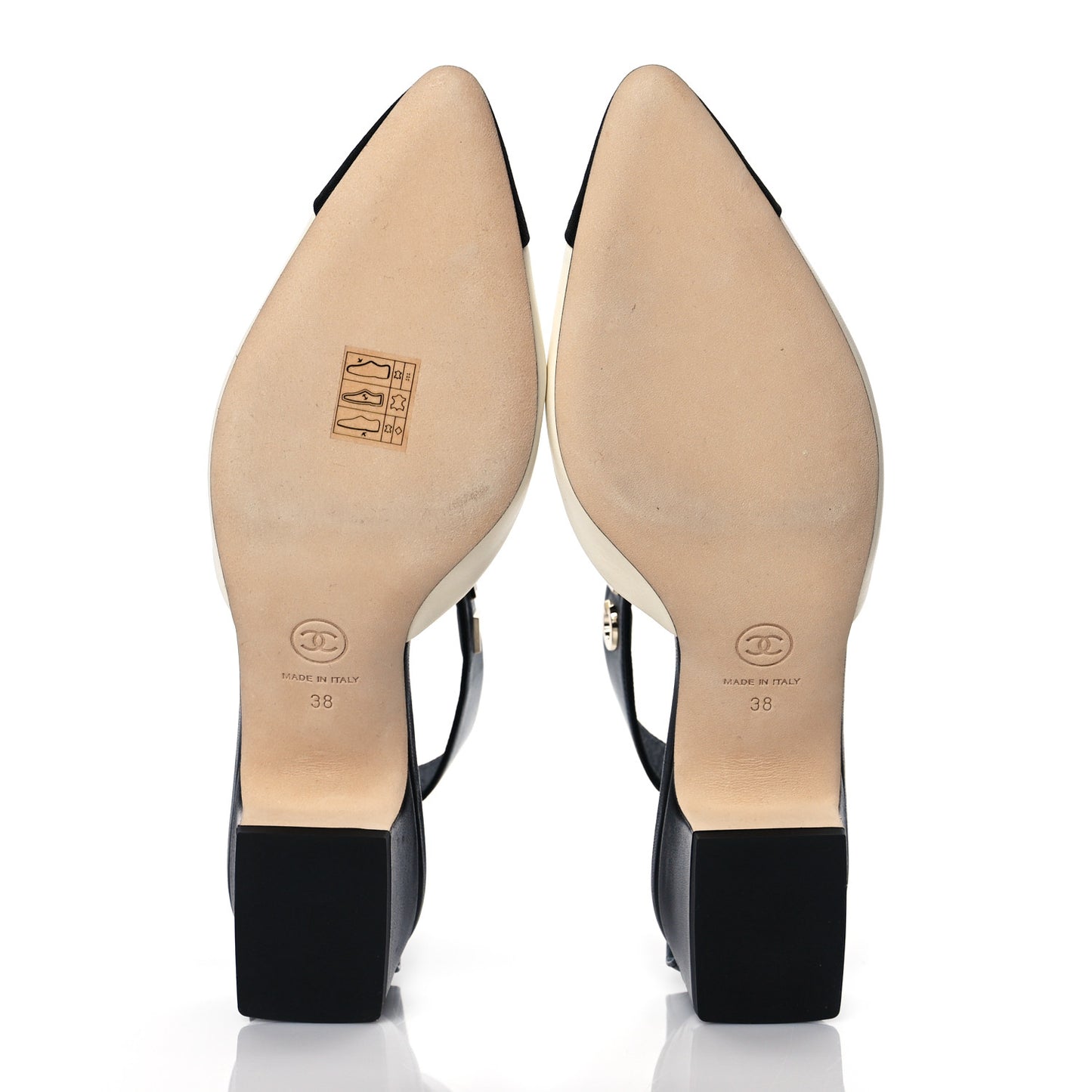 Lambskin Grosgrain Cap Toe Logo Ankle Strap Pumps 38 White Black