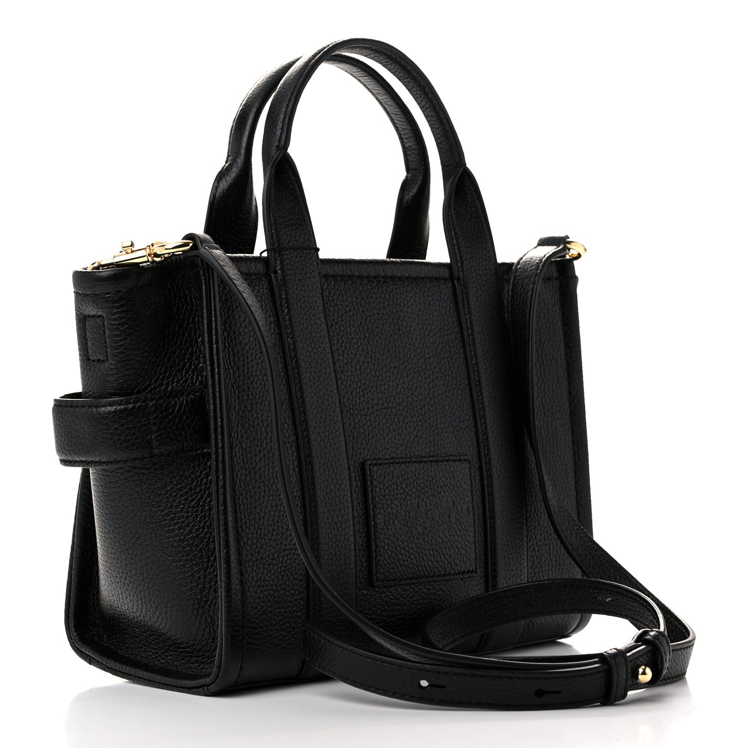 Marc Jacobs Grained Calfskin Small The Tote Bag Black 3 of 11