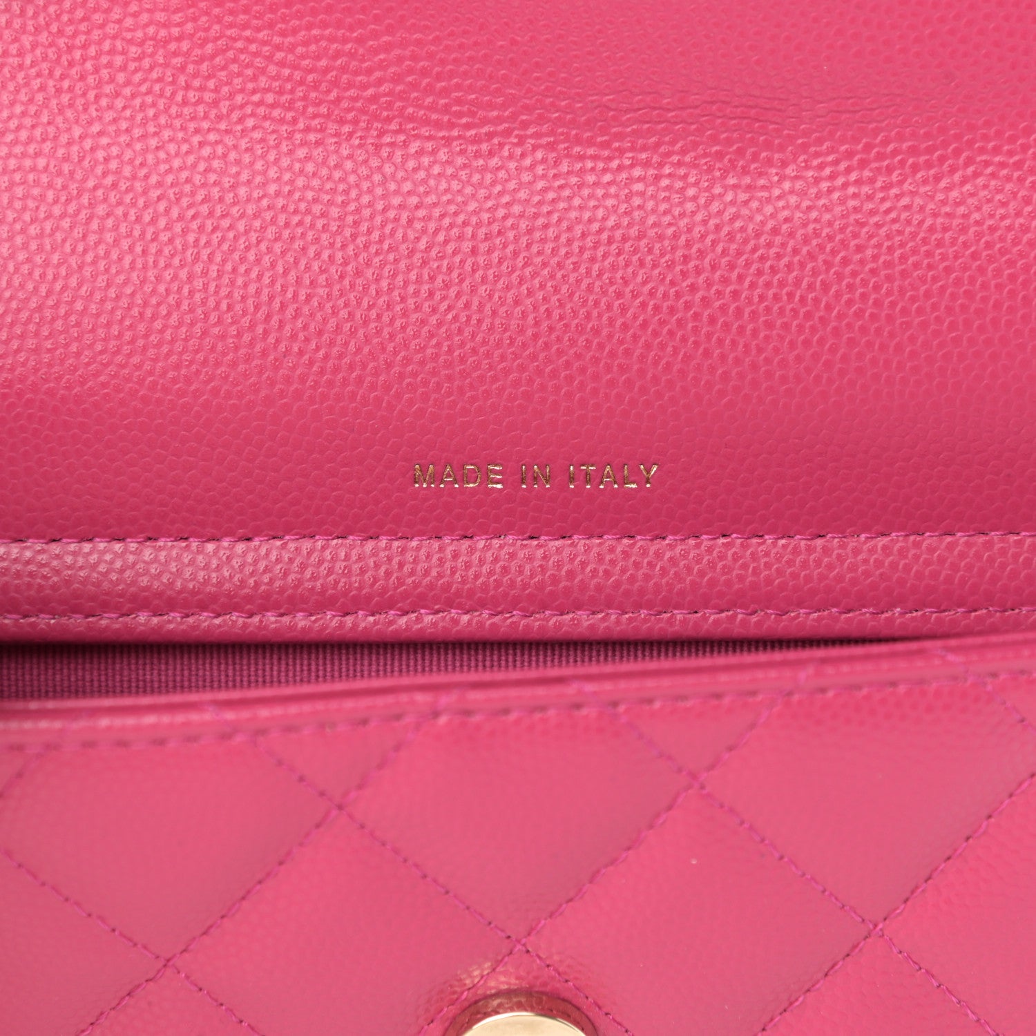 Chanel Caviar Quilted Flap Phone Holder With Chain Pink 8 of 13
