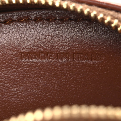 Celine Canvas Calfskin Cuir Small Triomphe Oval Crossbody Purse Natural Tan 5 of 9