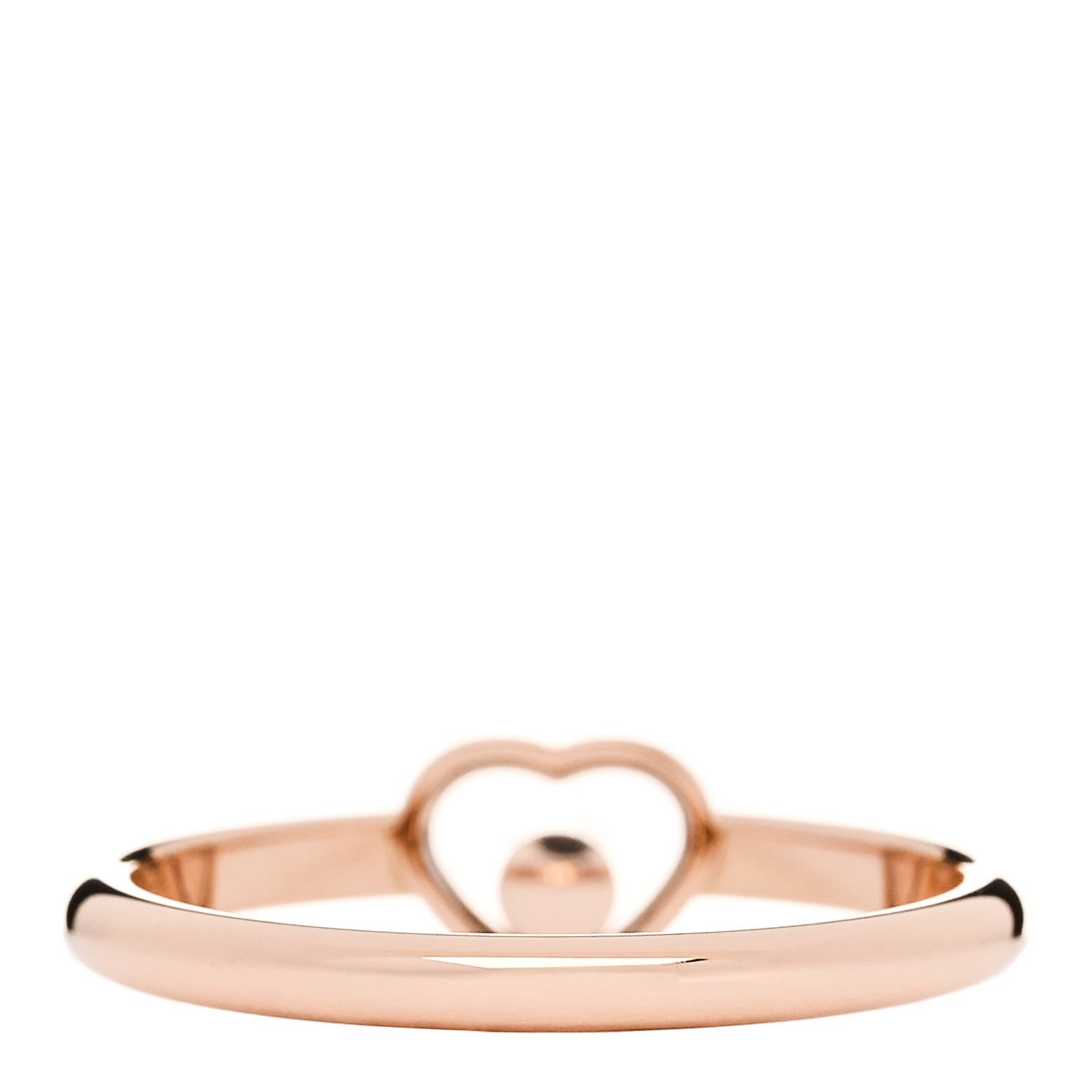 Chopard 18K Rose Gold Diamond Happy Heart Ring 55 7.25 4 of 7