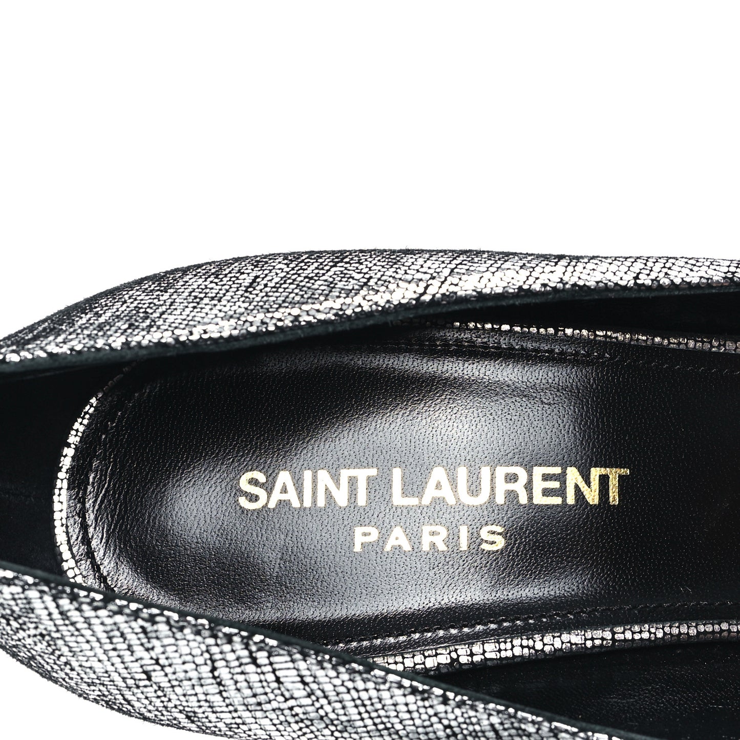 Metallic Calfskin Anja 105 Pumps 40 Argento