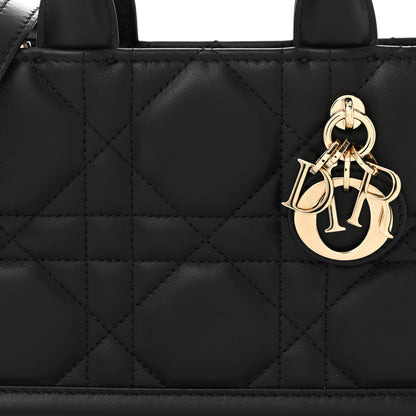 Christian Dior Calfskin Macrocannage Mini Book Tote Black 8 of 11