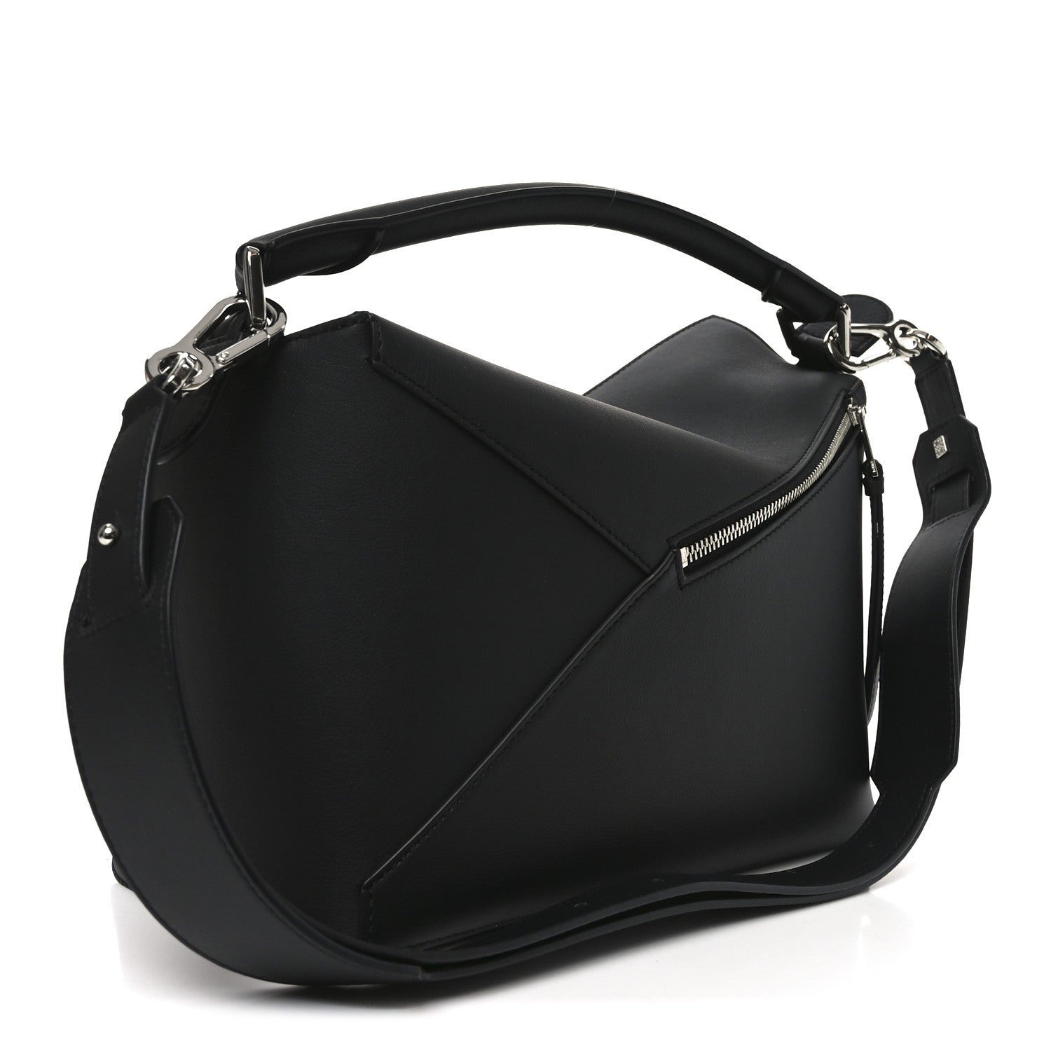 Loewe Calfskin Medium Puzzle Edge Bag Black 3 of 9