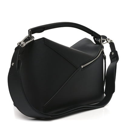 Loewe Calfskin Medium Puzzle Edge Bag Black 3 of 9