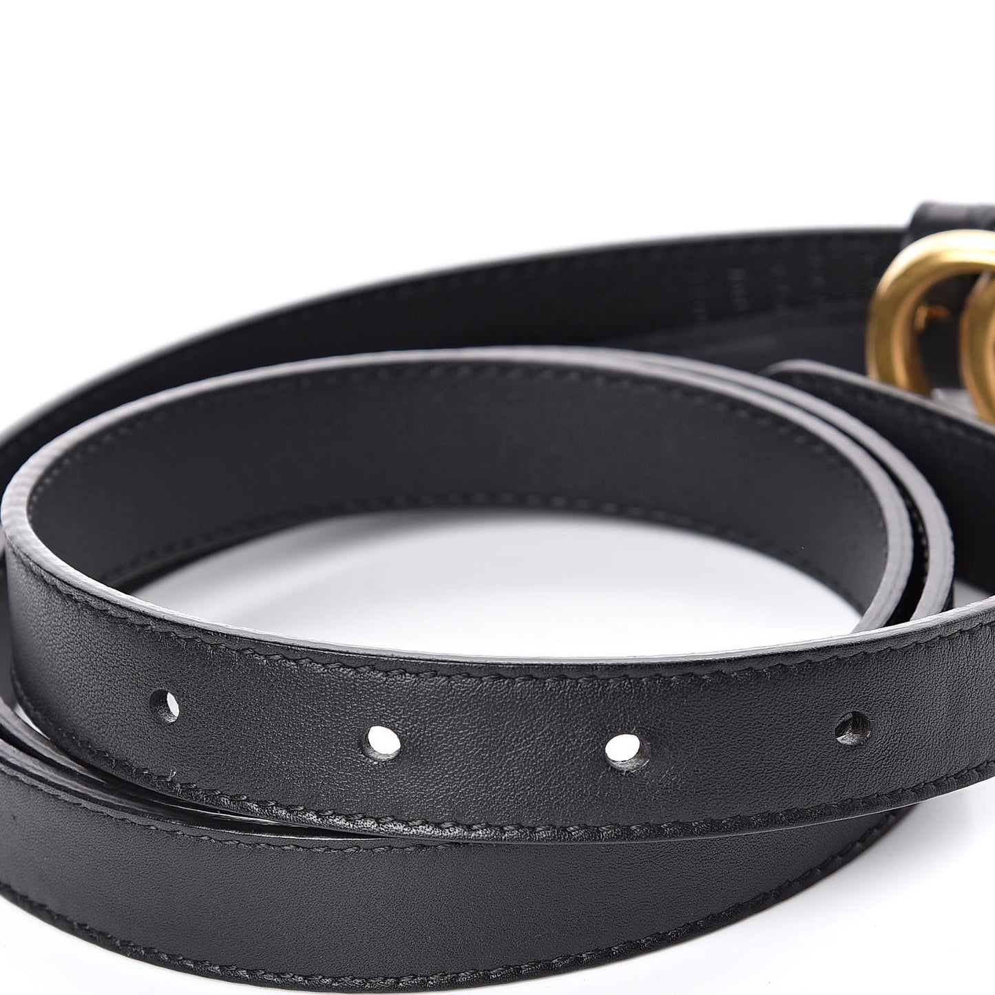 Calfskin Double G 20mm Belt 100 40 Black