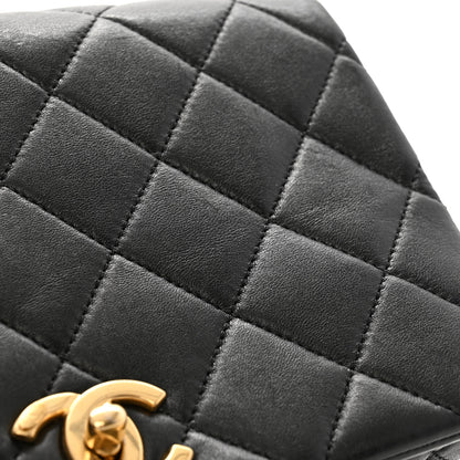 Chanel Lambskin Quilted Enamel CC Chain Flap Black 12 of 12