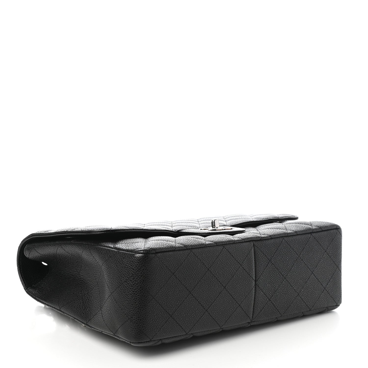 Chanel Caviar Quilted Jumbo Single Flap Black 4 of 10