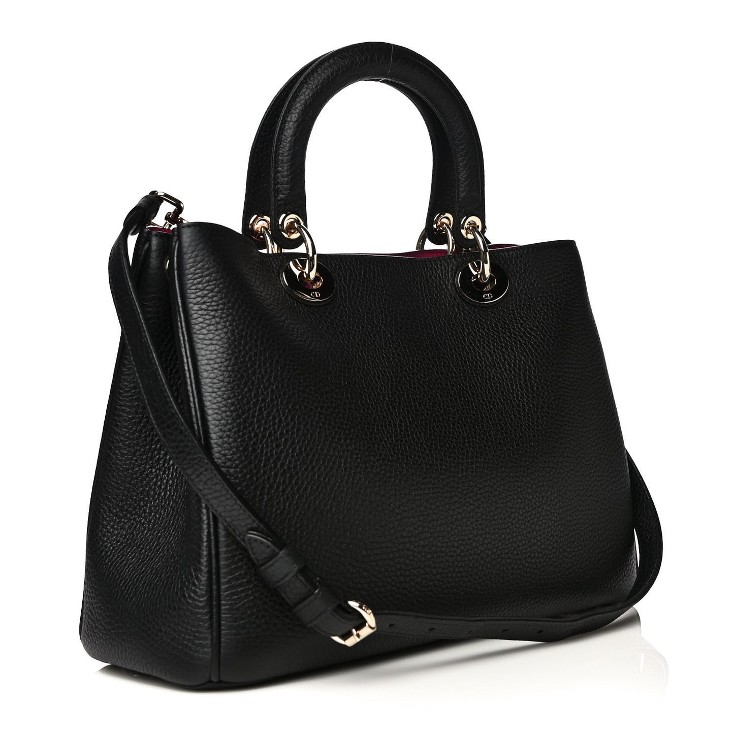 Bullcalf Medium Diorissimo Tote Black Rose Indien