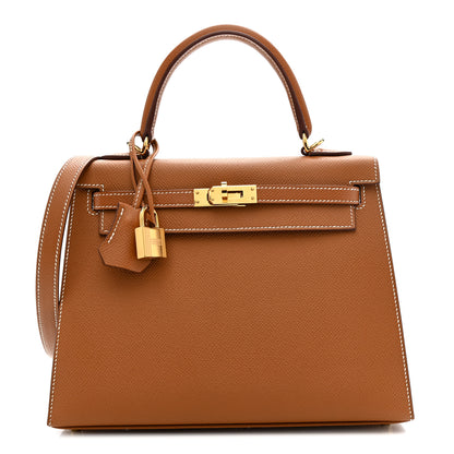 Hermes Epsom Kelly Sellier 25 Gold 1 of 11