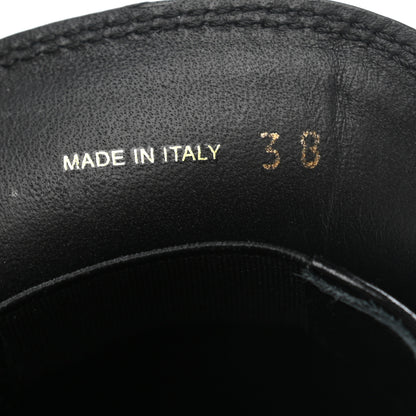 Prada Spazzolato Metal Triangle Logo 50mm Loafers 38 Black 8 of 9