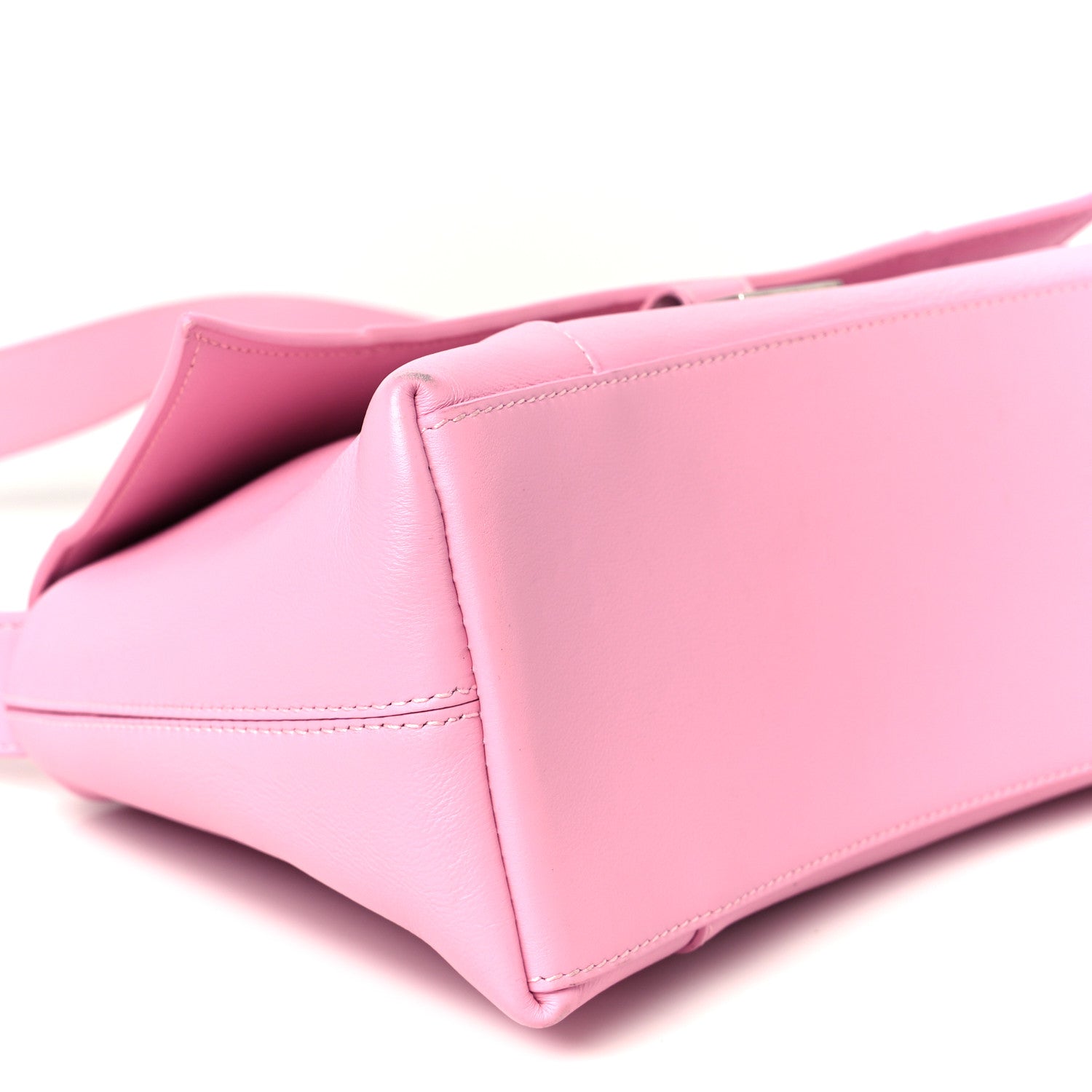 Balenciaga Semi Shiny Smooth Calfskin Small Downtown Shoulder Bag Candy Pink 10 of 14