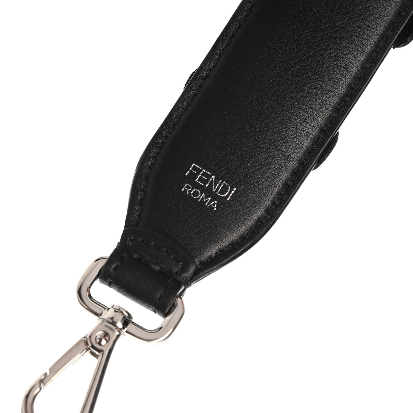 Vitello Dolce Nappa Patent Flowerland Studded Strap You Black