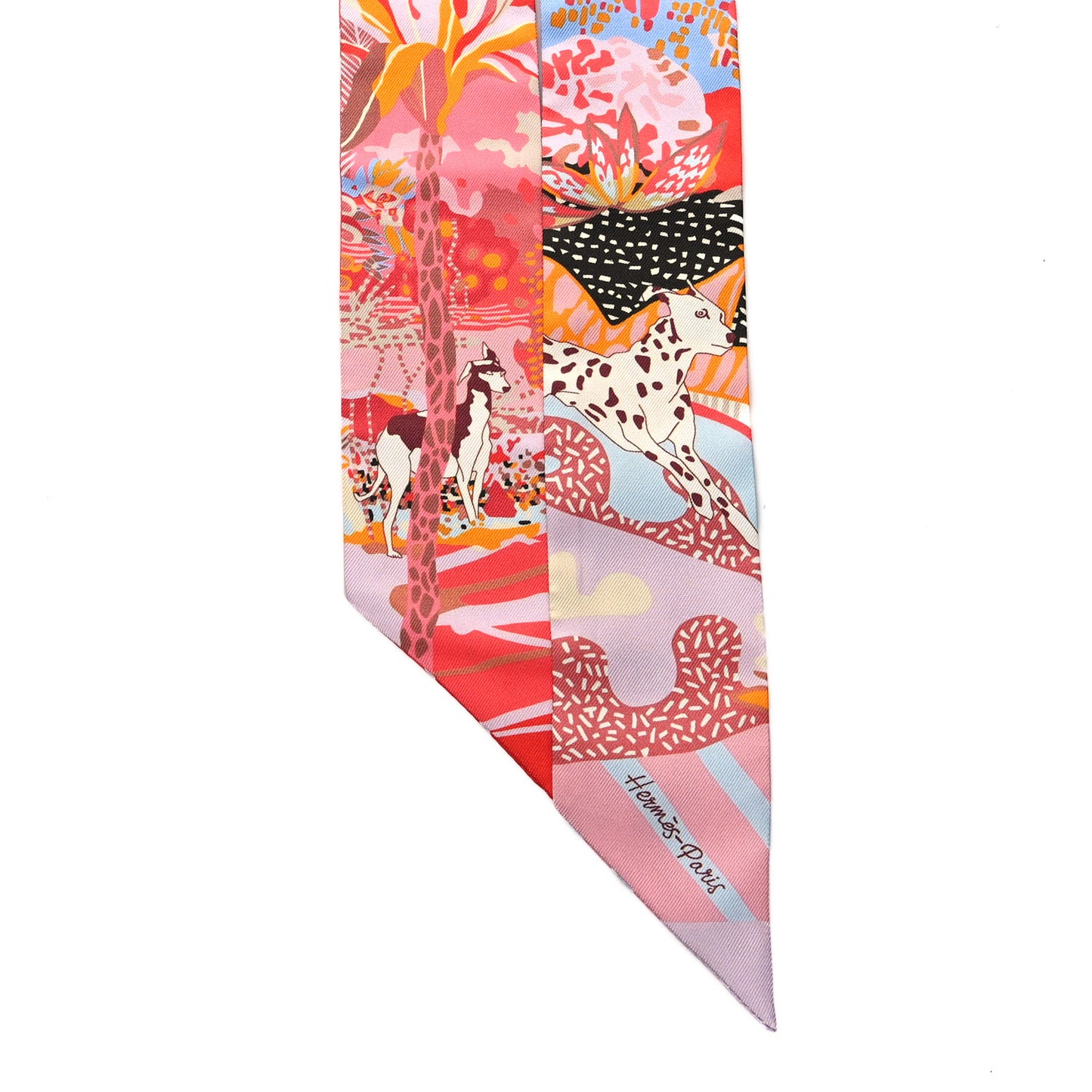 Silk En Liberte Twilly Rose Bleu Rouge