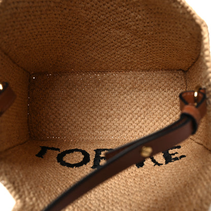Loewe Raffia Small Paulas Ibiza Logo Tote Natural Tan 5 of 11