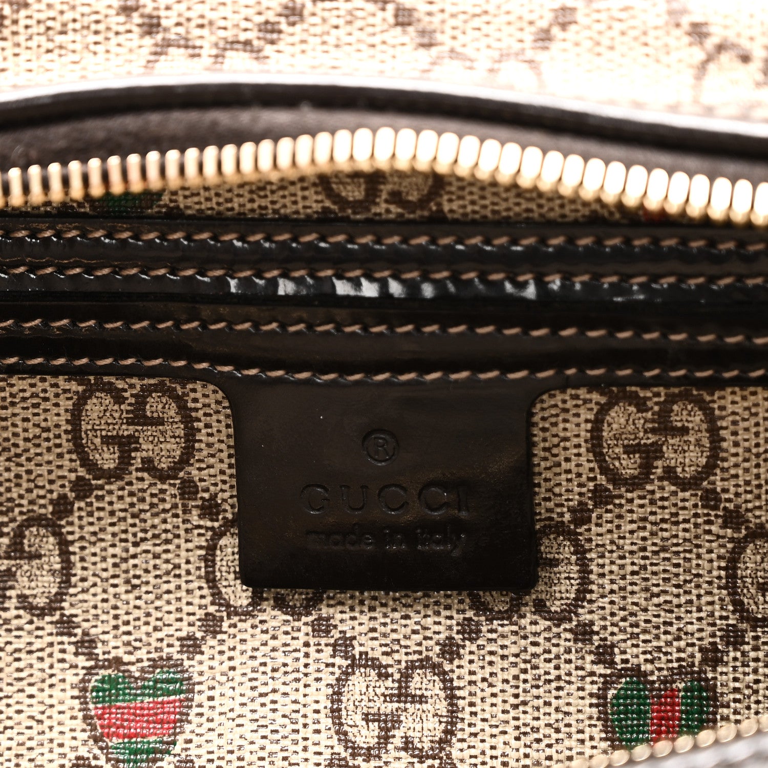 Gucci GG Plus Monogram Hearts Medium Joy Boston Dark Brown 6 of 10