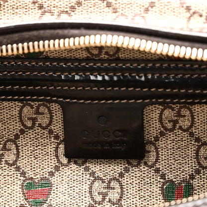 Gucci GG Plus Monogram Hearts Medium Joy Boston Dark Brown 6 of 10