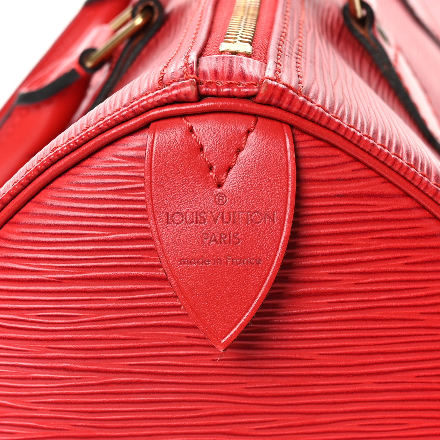 Louis Vuitton Epi Speedy 30 Castillan Red 7 of 13