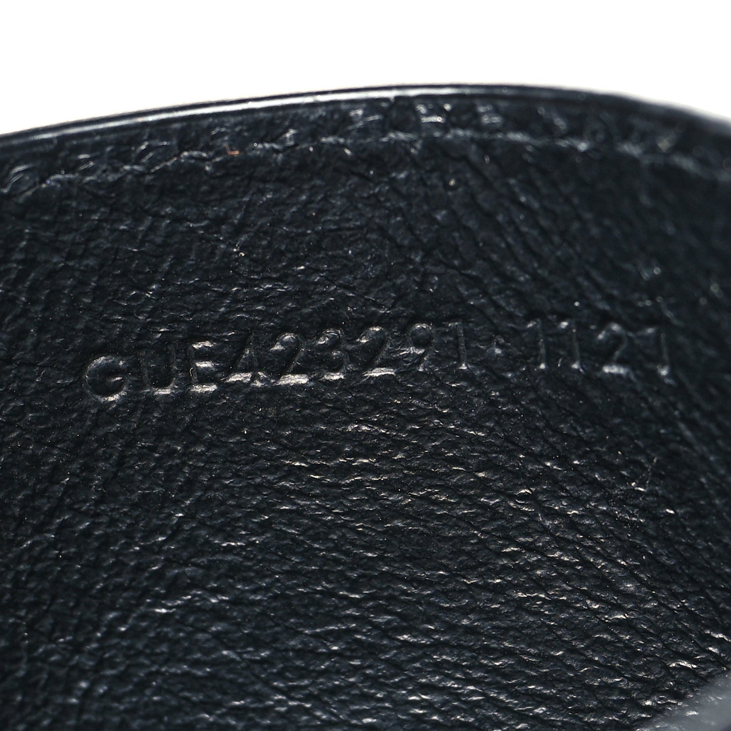 Saint Laurent Grain De Poudre Matelasse Chevron Monogram Credit Card Case Black 7 of 9