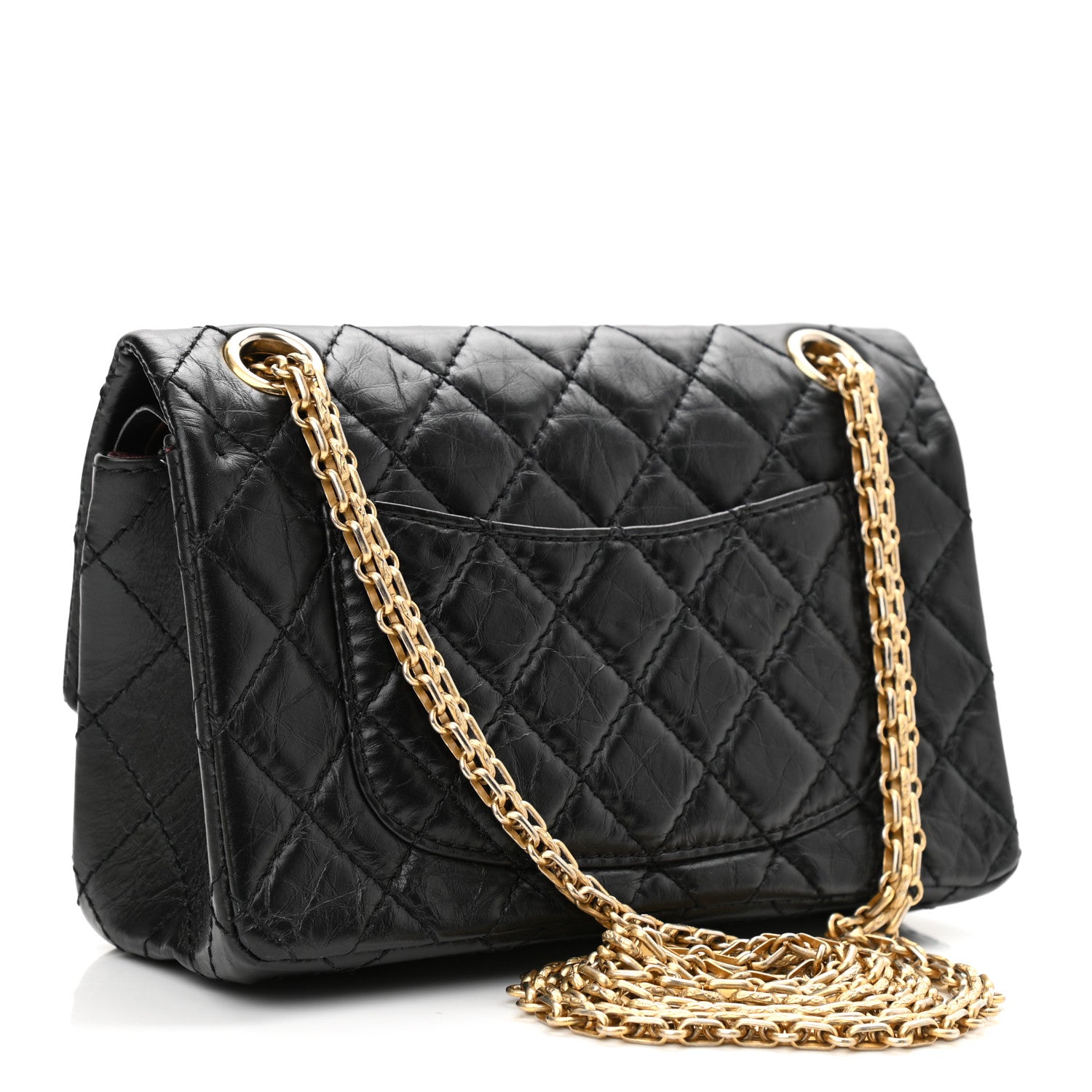 Chanel Aged Calfskin Lucky Charms 2.55 Reissue 224 Flap Black 3 of 12