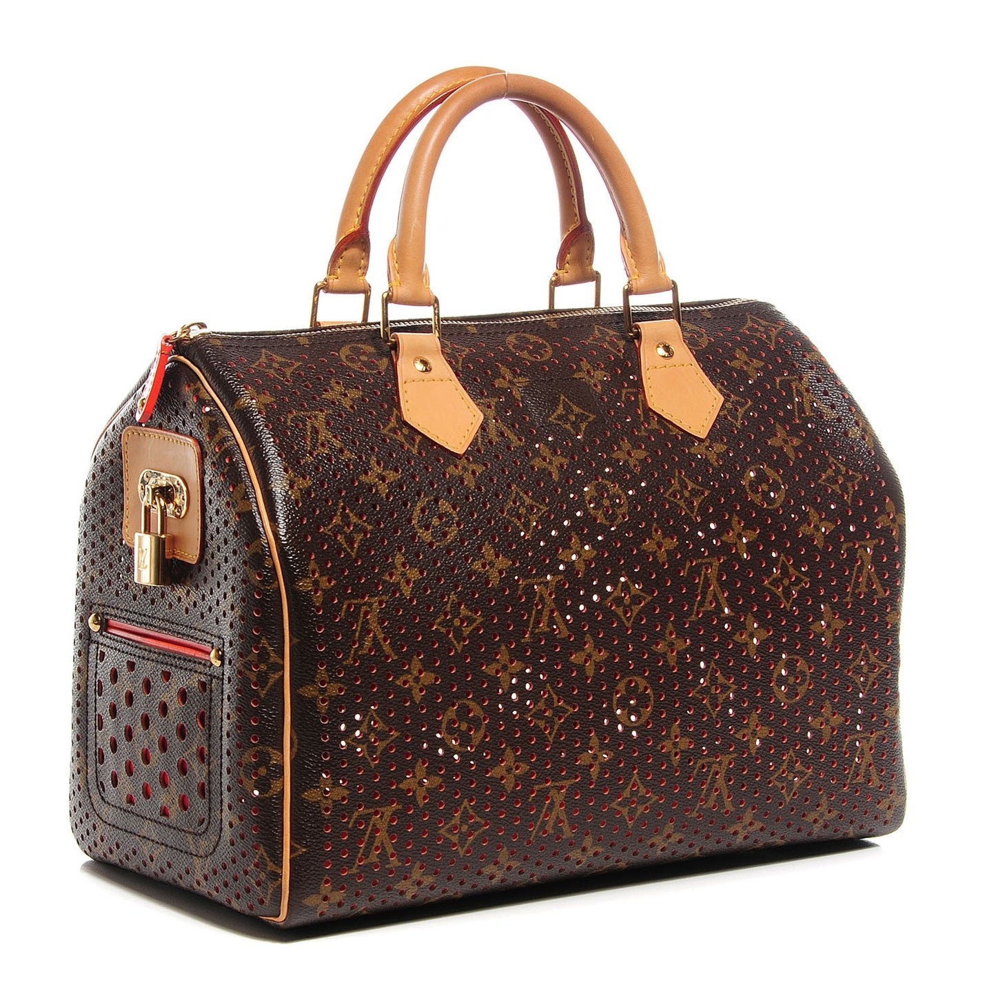 Monogram Perforated Speedy 30 Orange