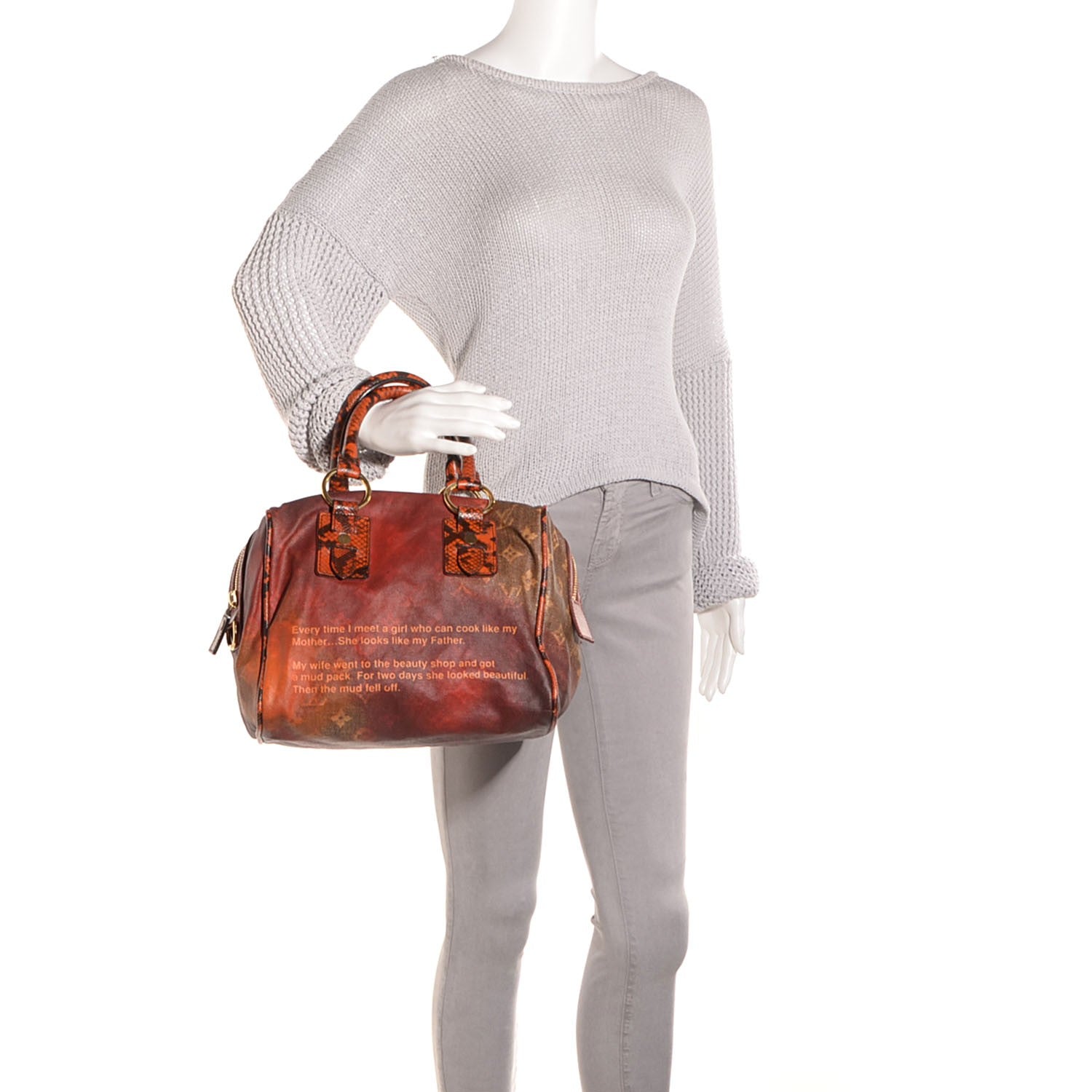 Louis Vuitton Richard Prince Mancrazy Jokes Bag 2 of 7