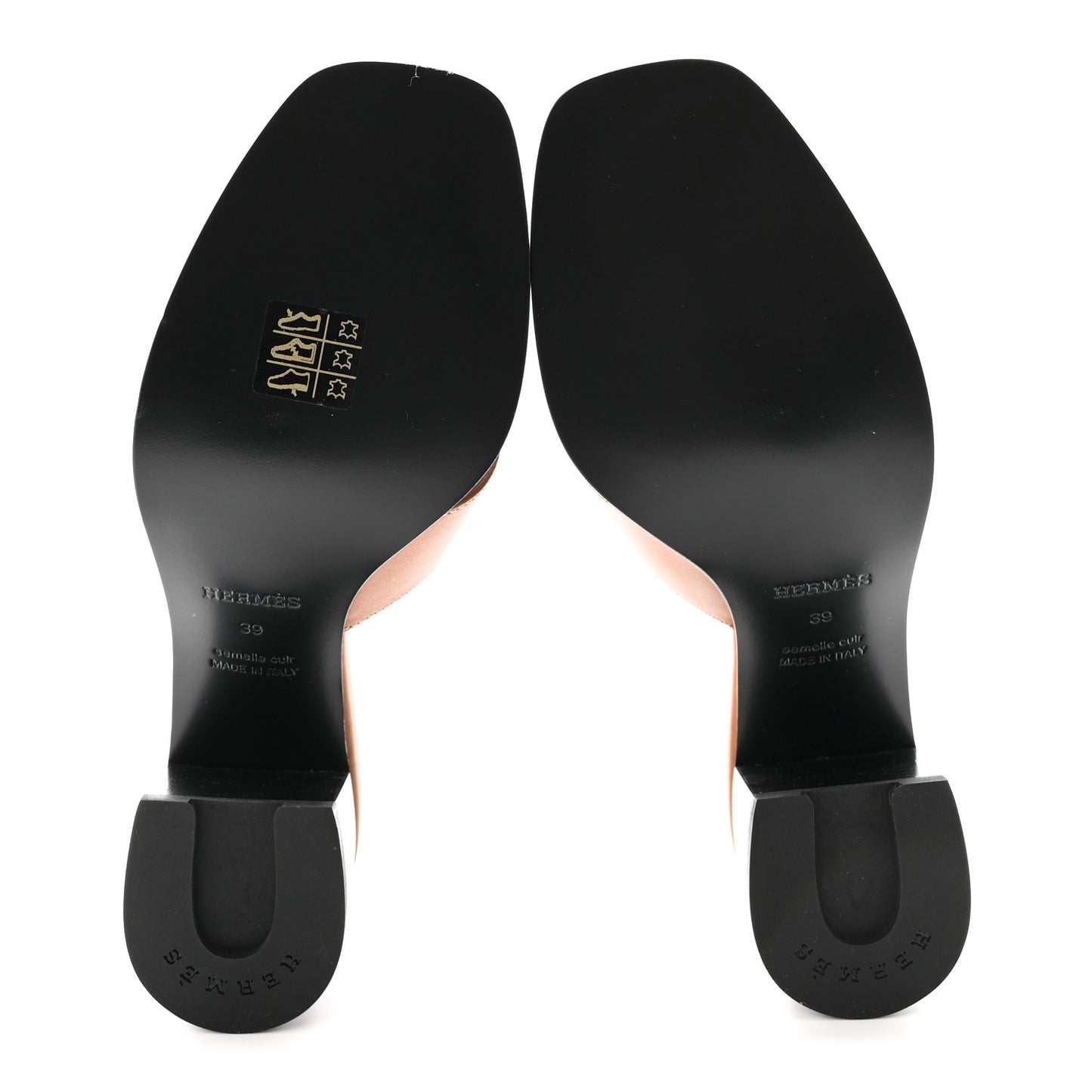 Calfskin Helia 60 Sandals 39 Gold