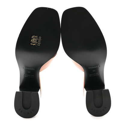 Hermes Calfskin Helia 60 Sandals 39 Gold 6 of 9