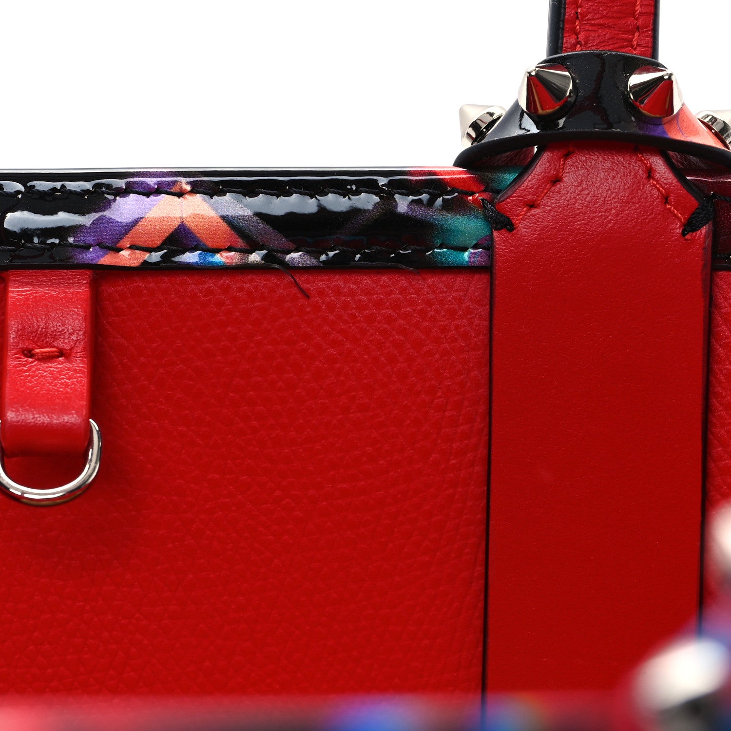 Christian Louboutin Patent Calfskin Small Discolaser Cabata Tote Multicolor 12 of 12