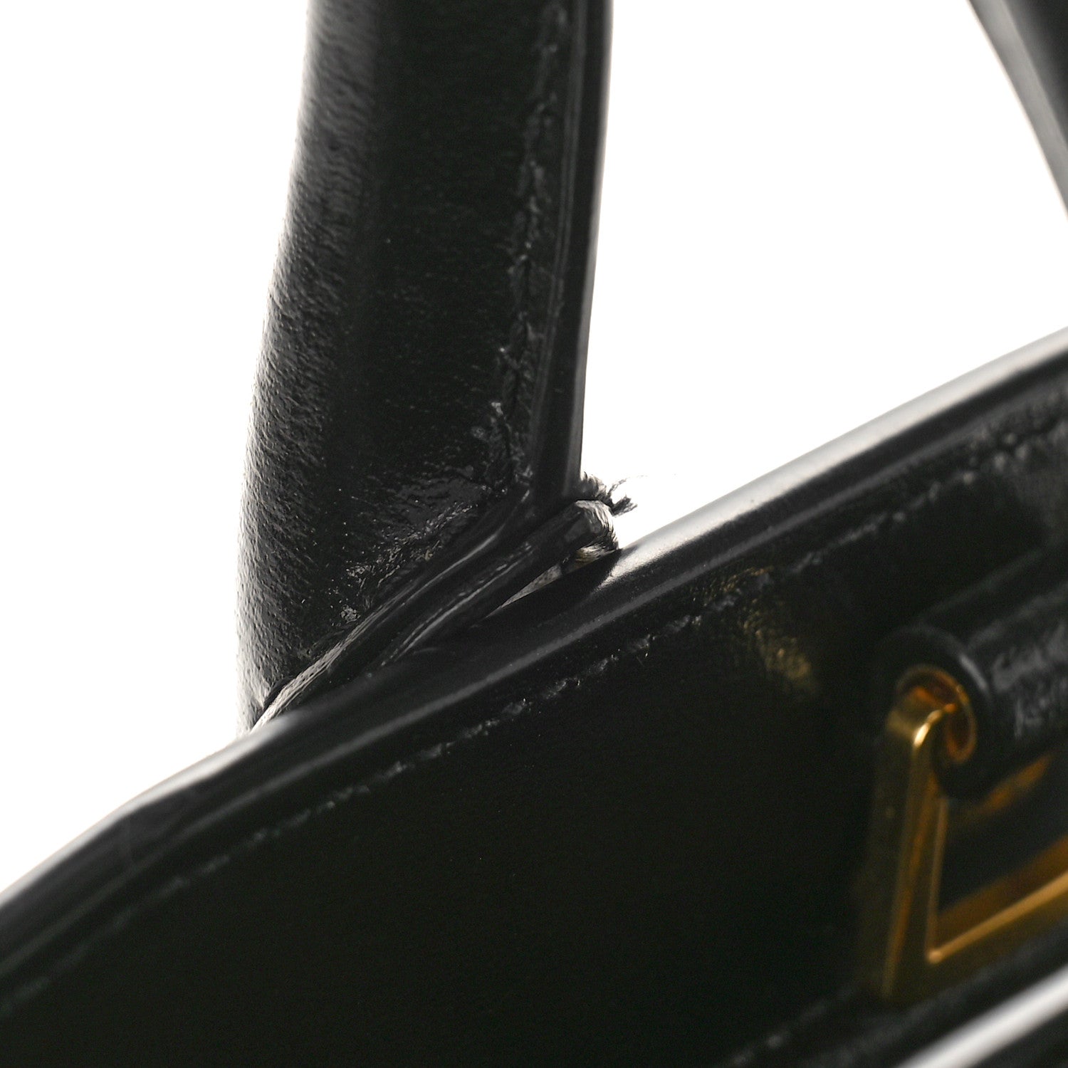 Saint Laurent Shiny Calfskin Medium Uptown Tote Black 11 of 11