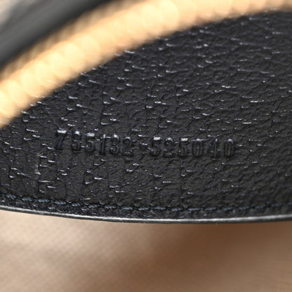 Gucci GG Supreme Monogram Textured Dollar Calfskin Web Small Ophidia GG Handbag Beige Blue 7 of 10