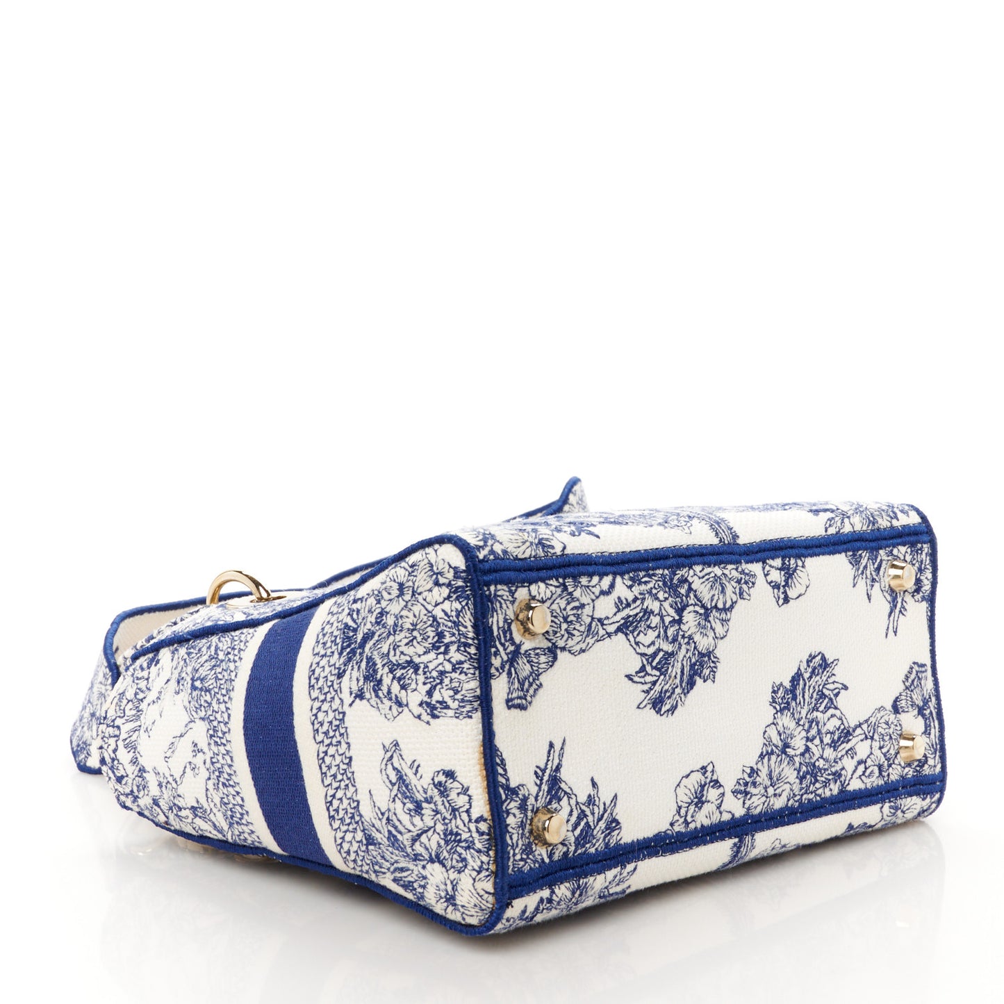 Canvas Reverse Embroidered Rêve d'Infini Medium Lady D-Lite Blue Multicolor