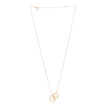 Tiffany 18K Rose Gold Interlocking Atlas Open Pendant Necklace 3 of 6