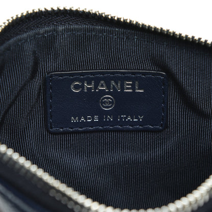 Chanel Caviar Quilted Small Cosmetic Case Navy 6 of 8