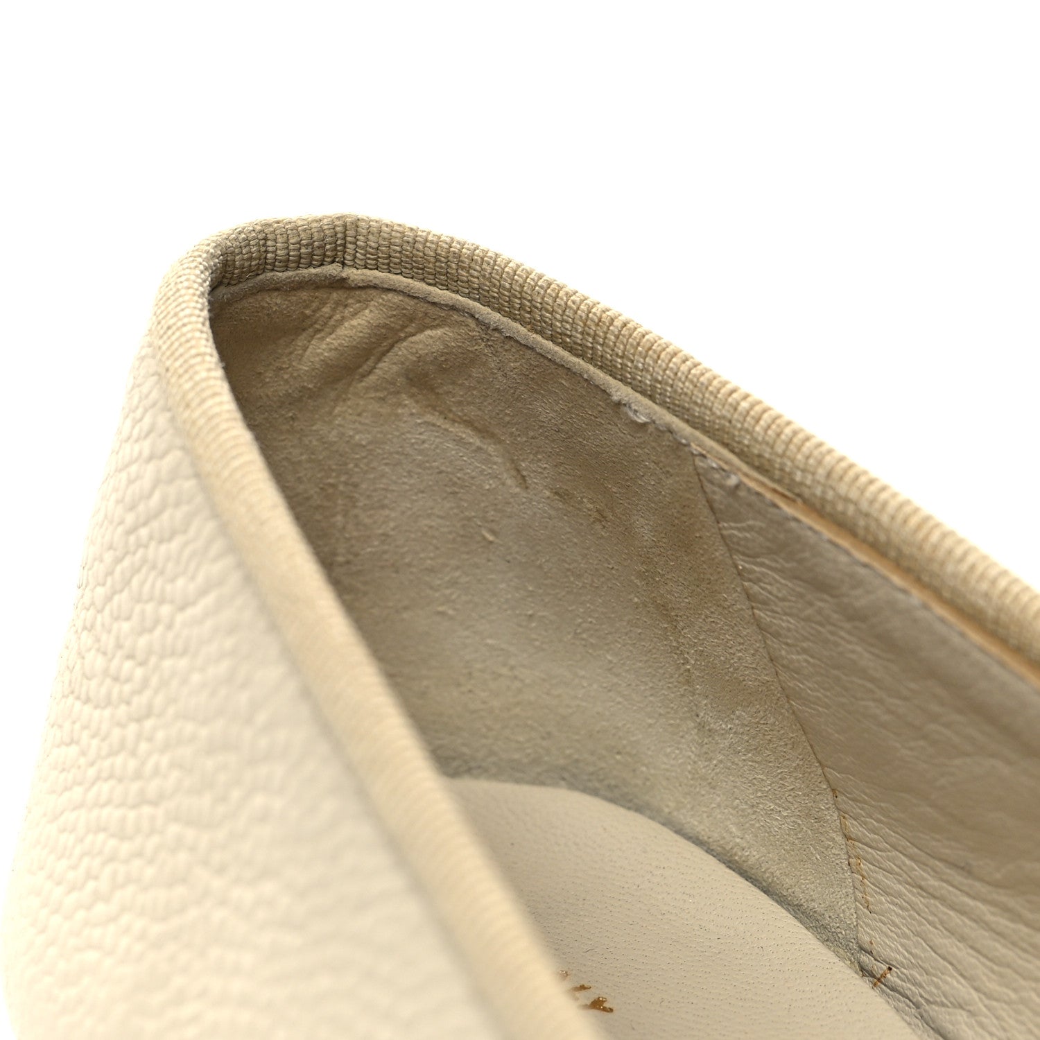 Chanel Lambskin Cap Toe CC Ballerina Flats 36 Beige 10 of 10