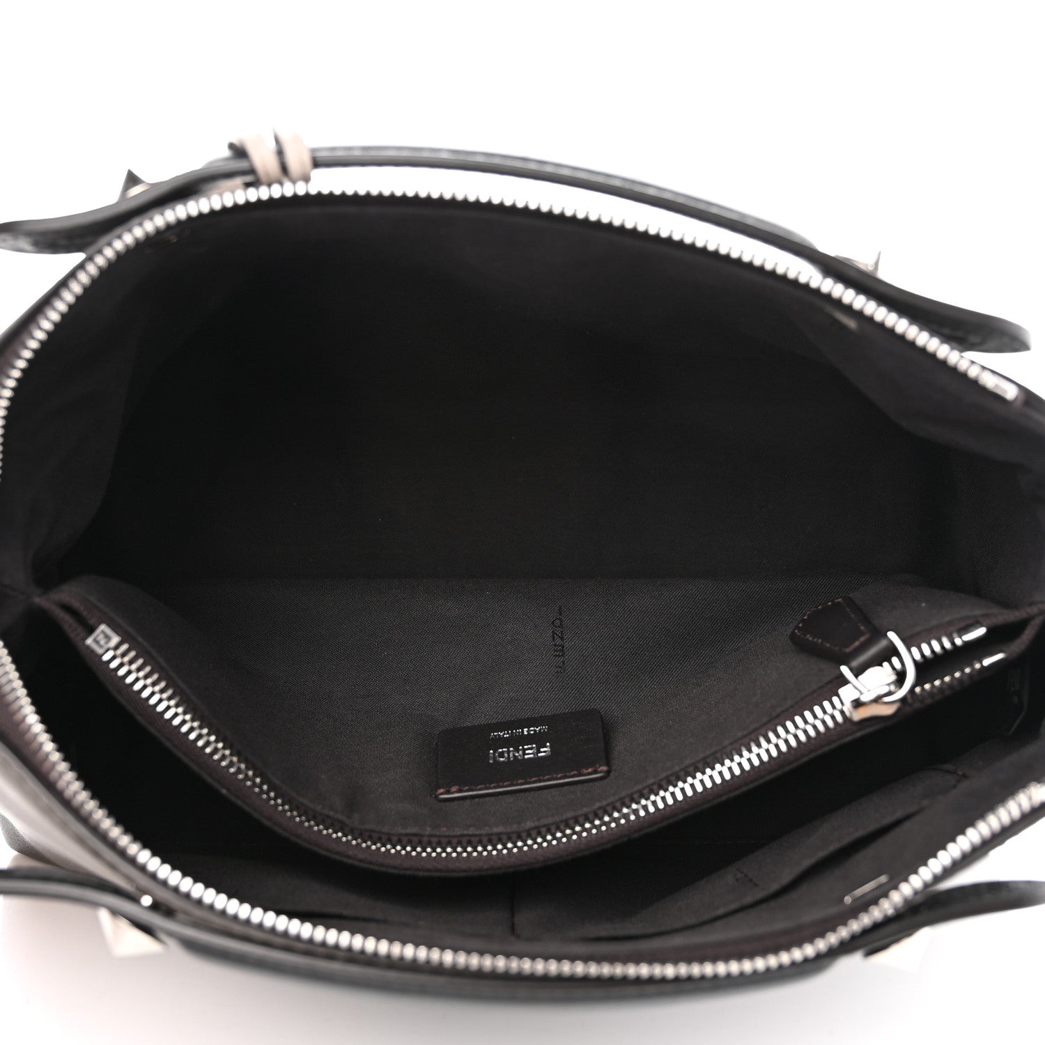 Fendi Vitello Dolce 4 Color Medium By The Way Boston Bag Carbone Grigio Polvere Multicolor 5 of 8