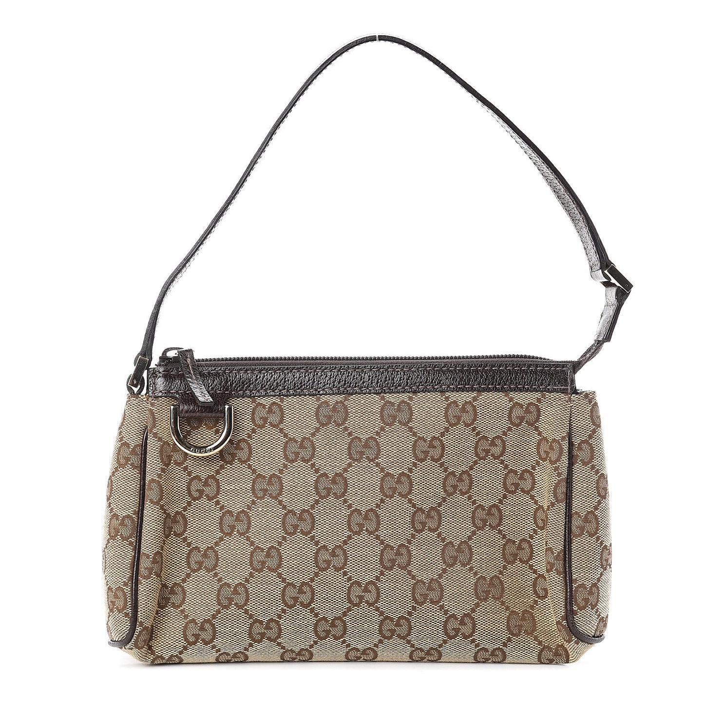 Monogram D Ring Cosmetic Case Brown