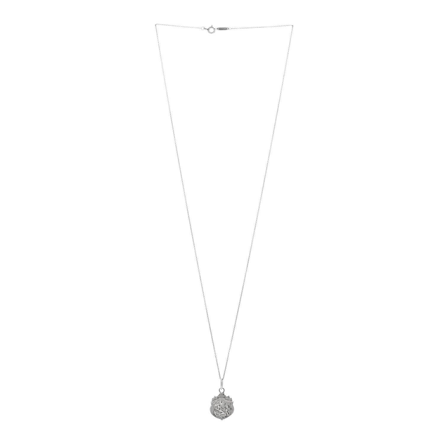 Tiffany Sterling Silver Olympian Beauty Pendant Necklace 2 of 6