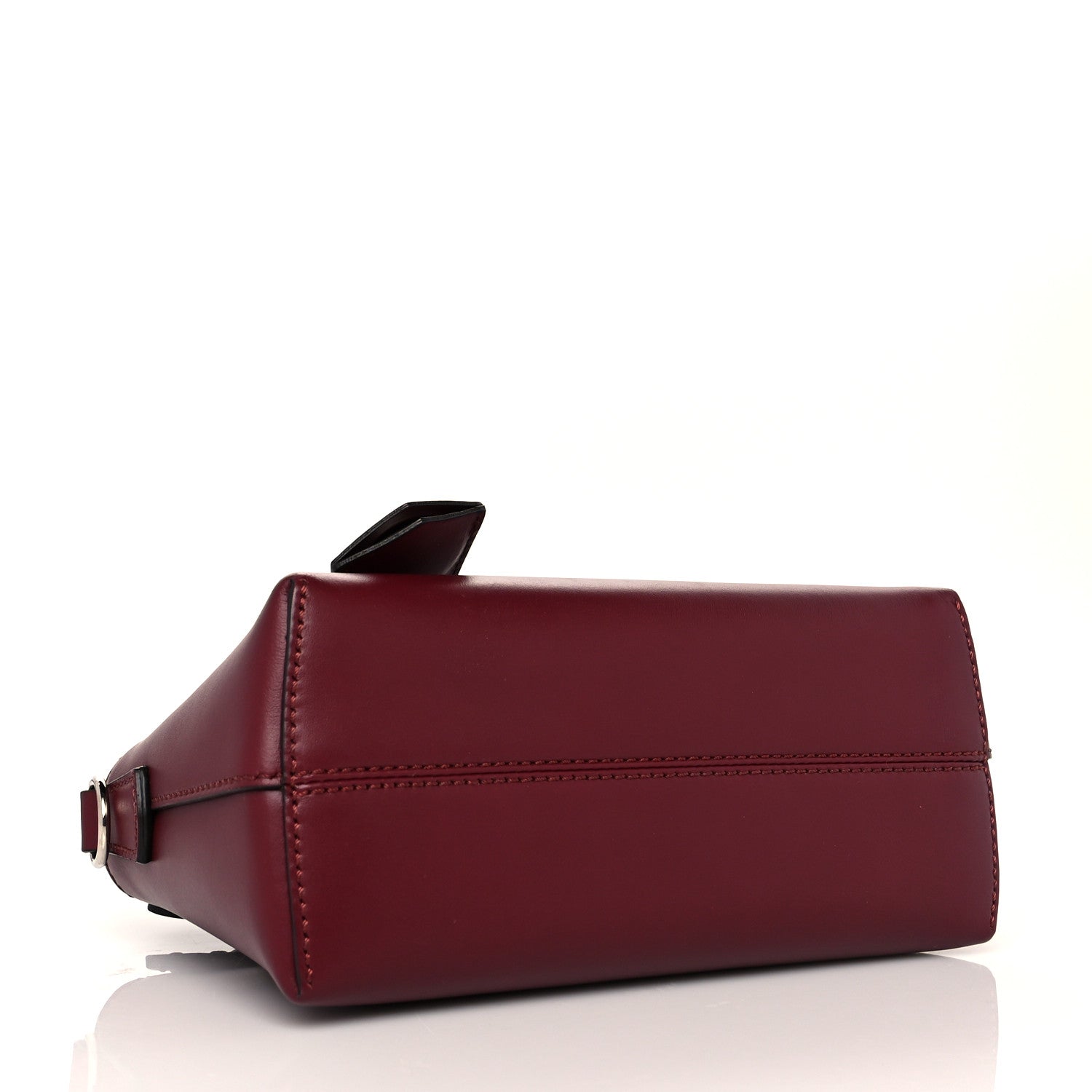Fendi Vitello King Logo Embossed Mini By The Way Boston Bag Barolo 4 of 10