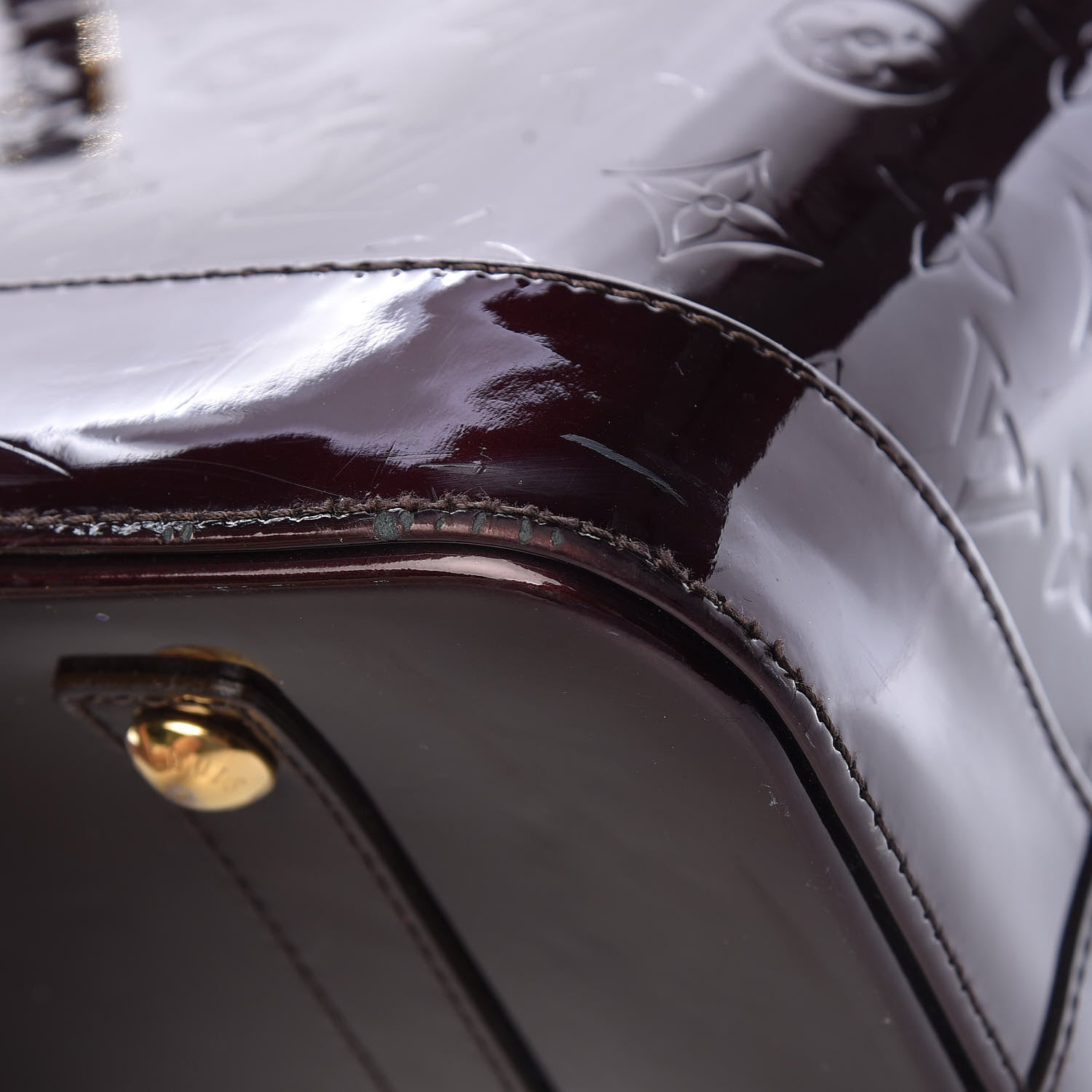 Louis Vuitton Vernis Alma GM Amarante 9 of 15