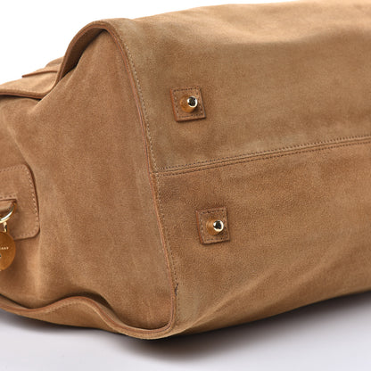 Burberry Prorsum Suede Weekender Bag Tan 8 of 12