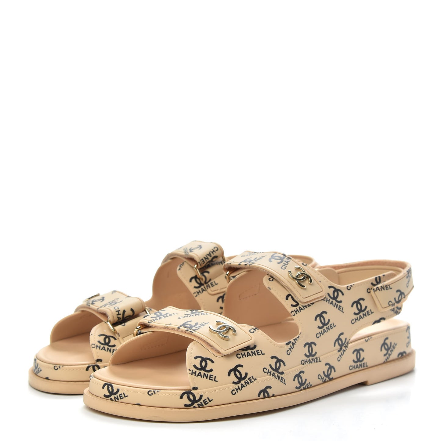 Rubber CC Dad Sandals 42 Beige