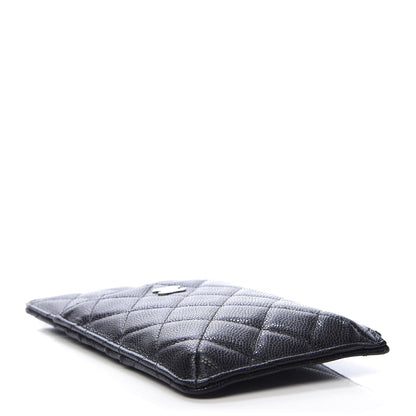 Chanel Caviar Quilted Classic Flat Wallet Pouch Black 4 of 8