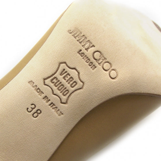 Jimmy Choo Leather Ankle Boots 38 Beige 6 of 7