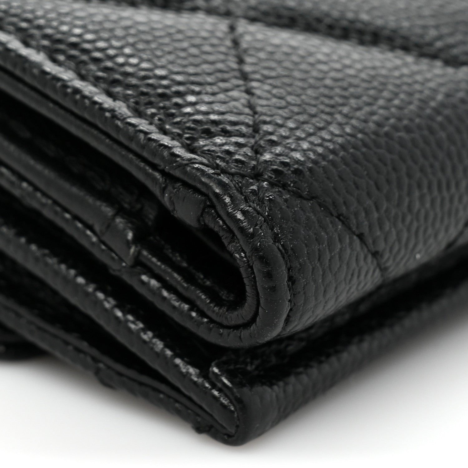 Chanel Caviar Quilted Crystal CC Small Flap Wallet Black 13 of 14