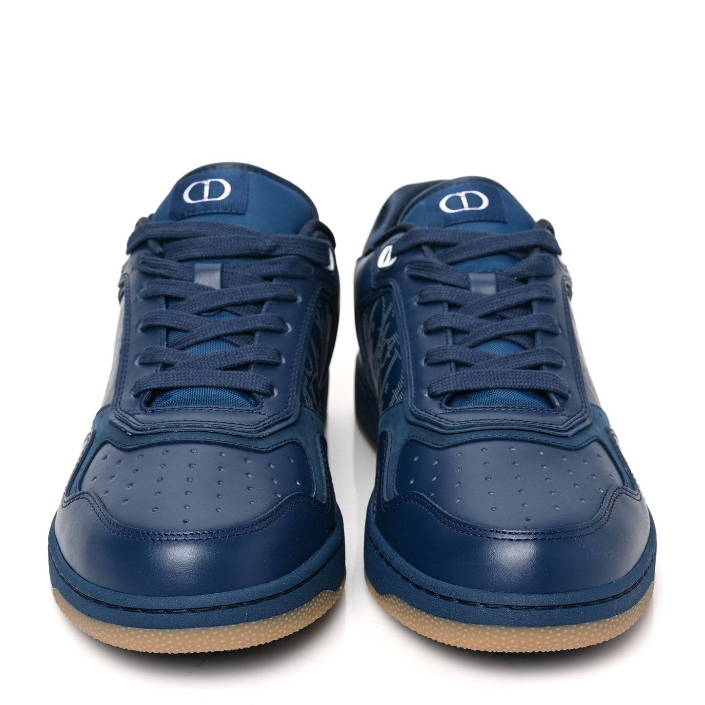 Smooth Calfskin Oblique Galaxy Mens B27 Low Top Sneakers 43 Blue Beige